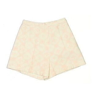 High Waist Cream Shorts